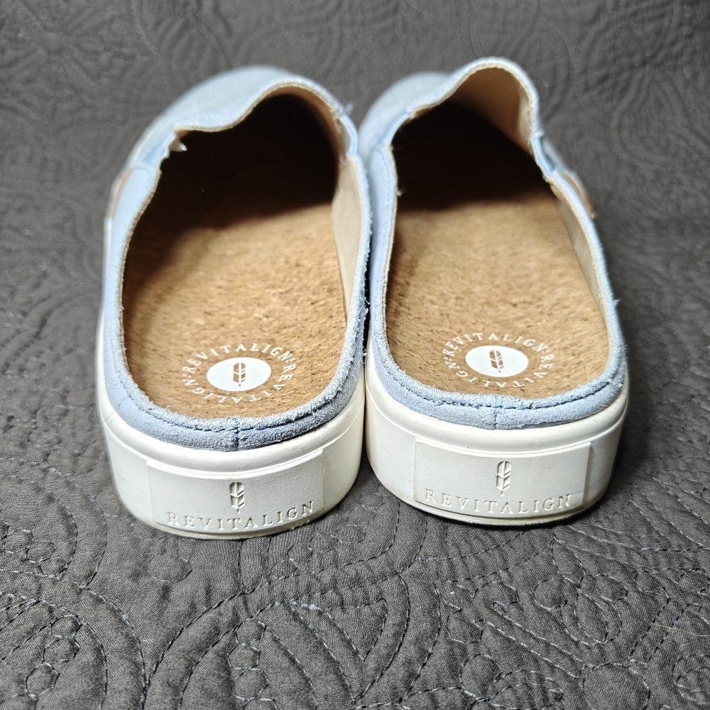 Revitalign Esplanade Canvas Cork Foootbed Slip On Loafer Flat Casual Women's 11B - Picture 7 of 9